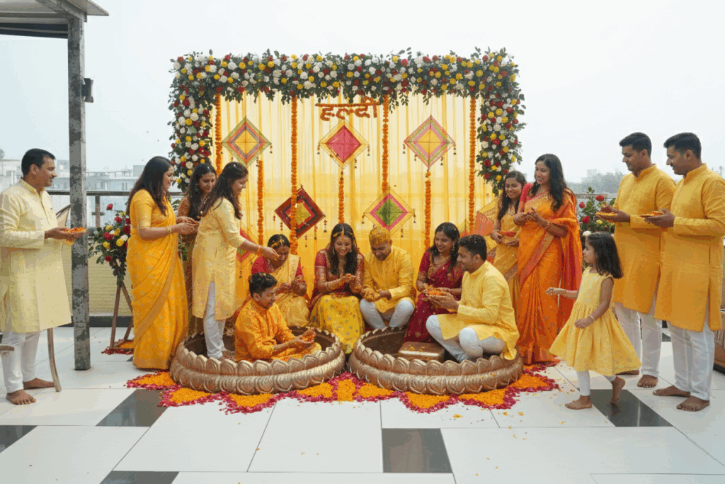Haldi Venue in Paschim Vihar